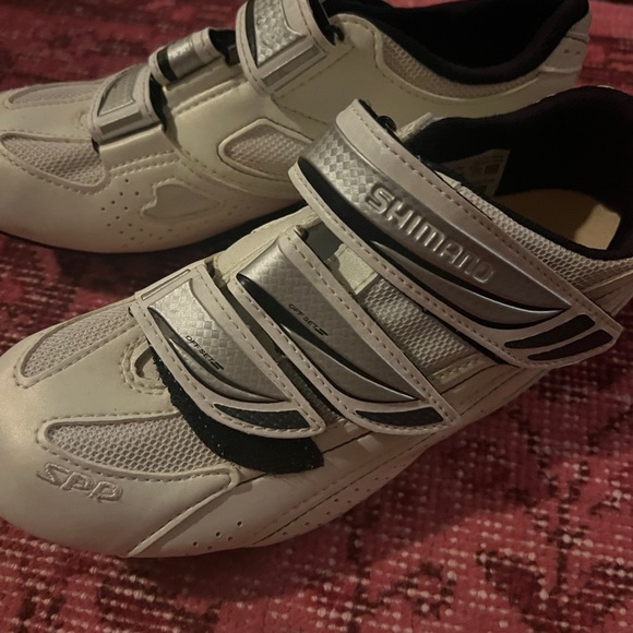 Shimano White Cycling Shoes Sz 6.5 - Picture 4 of 5
